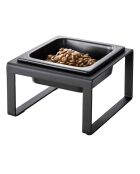 Zwarte schaal - 15x15,5x10 cm