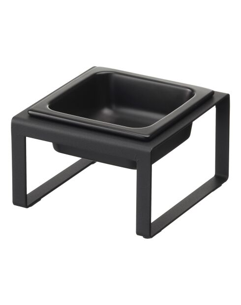 Zwarte schaal - 15x15,5x10 cm