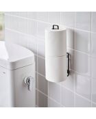 Porte-papier toilette noir - 3.7x7.3x25 cm