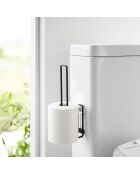 Porte-papier toilette noir - 3.7x7.3x25 cm