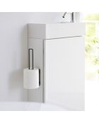 Porte-papier toilette noir - 3.7x7.3x25 cm