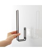 Porte-papier toilette noir - 3.7x7.3x25 cm