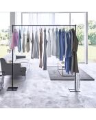 Faltbarer schwarzer Innentrockner - 175x25x160 cm