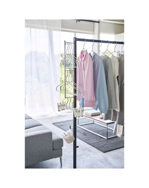 Opvouwbare zwarte binnendroger - 175x25x160 cm