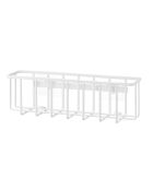 Cestino multiuso con gancio bianco - 30,5x8,5x10 cm