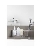 Cestino multiuso con gancio bianco - 30,5x8,5x10 cm