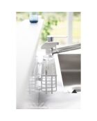 Cestino multiuso con gancio bianco - 30,5x8,5x10 cm