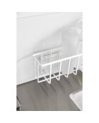 Cestino multiuso con gancio bianco - 30,5x8,5x10 cm