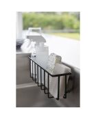 Cestino multiuso con gancio nero - 30,5x8,5x10 cm