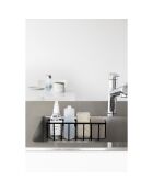 Cestino multiuso con gancio nero - 30,5x8,5x10 cm