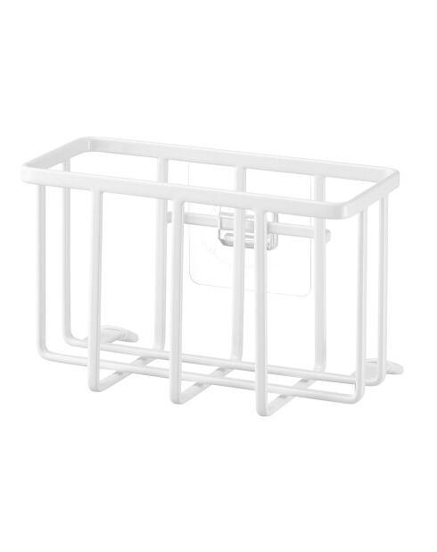 Cestino multiuso con gancio bianco - 15,5x8,5x10 cm