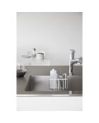 Cestino multiuso con gancio bianco - 15,5x8,5x10 cm