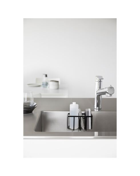 Multifunctionele mand met zwarte haak - 15,5x8,5x10 cm