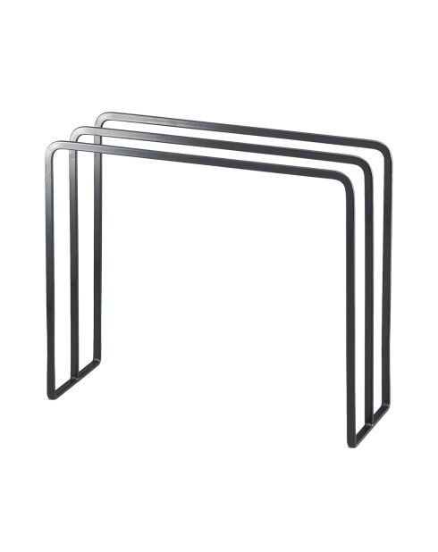 Porte-torchons noir - 30x10x25 cm