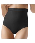 Zwart getailleerd slipje met hoge taille