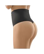 Zwart getailleerd slipje met hoge taille