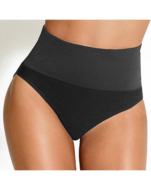 Zwart slipje met hoge taille