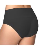 Zwart slipje met hoge taille