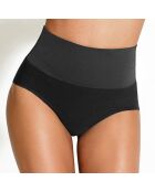 Zwart slipje met hoge taille