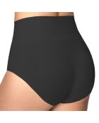 Zwart slipje met hoge taille