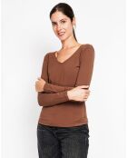 Sous pull Marilyne marron