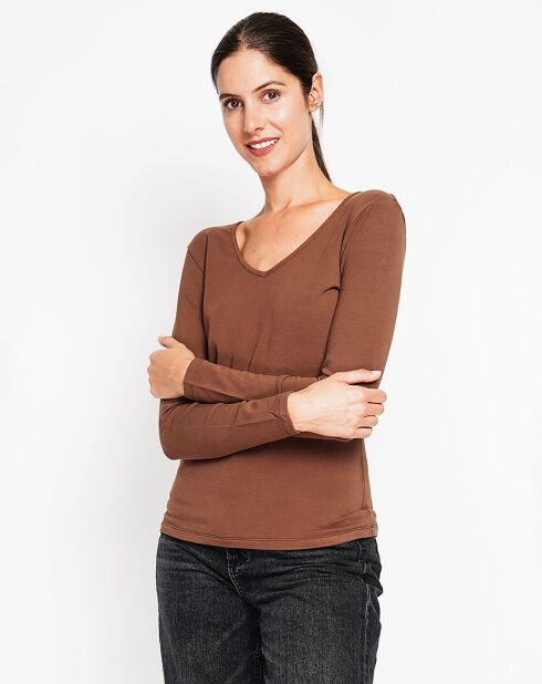 Sous pull Marilyne marron
