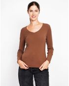 Sous pull Marilyne marron