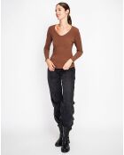 Sous pull Marilyne marron