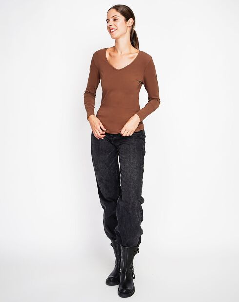 Sous pull Marilyne marron