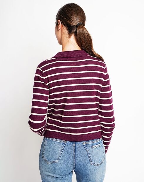 Cardigan Audrey bordeaux