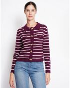Cardigan Audrey bordeaux
