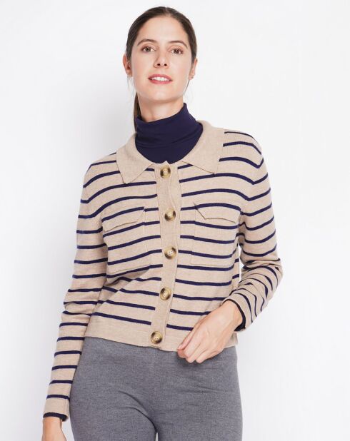 Cardigan Audrey nougat
