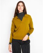 Pull Laurence vert olive