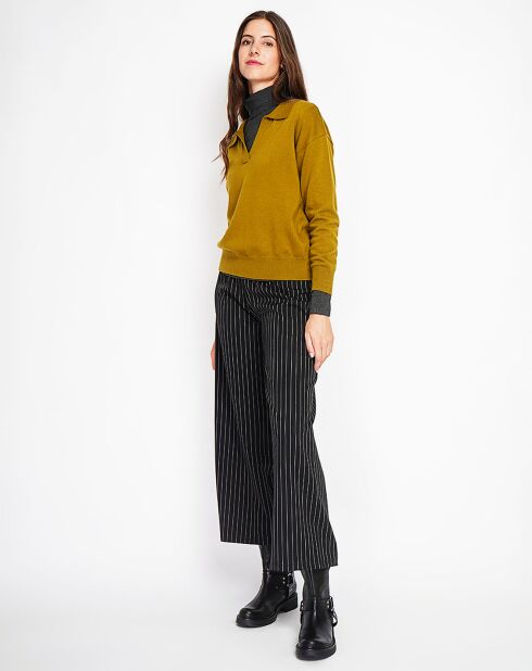 Pull Laurence vert olive