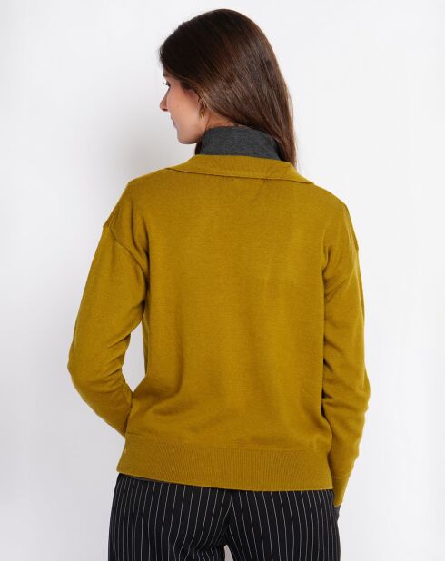 Pull Laurence vert olive