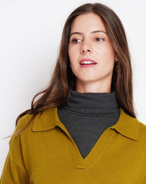 Pull Laurence vert olive