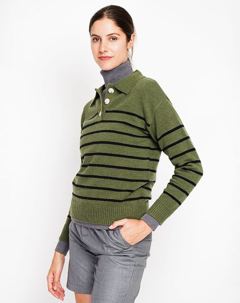 Pull Justine kaki