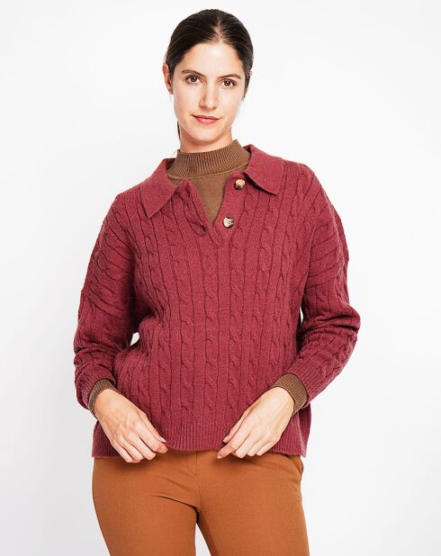 Pull Ines bordeaux