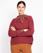 Pull Ines bordeaux
