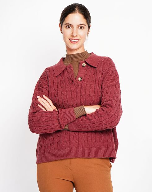 Pull Ines bordeaux