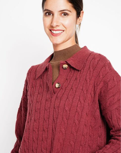 Pull Ines bordeaux