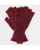Mitaines Lola bordeaux