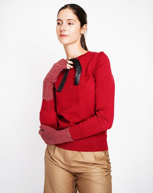 Mitaines Lola bordeaux