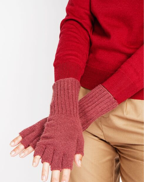 Mitaines Lola bordeaux