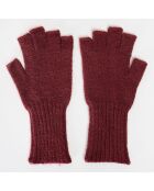 Mitaines Lola bordeaux