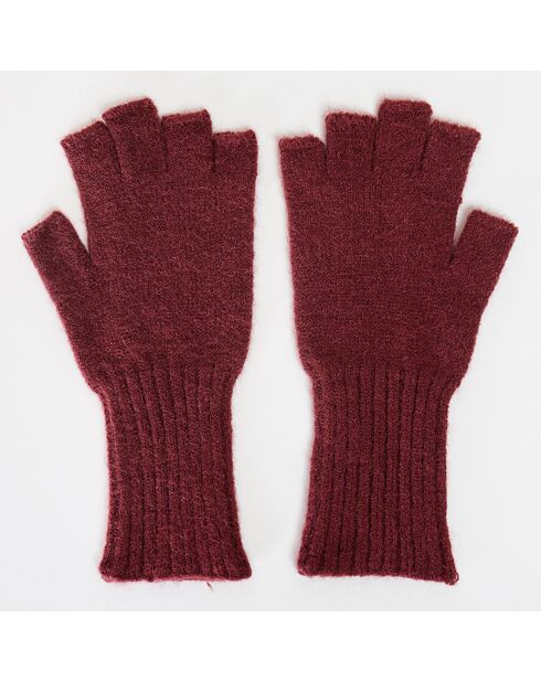 Mitaines Lola bordeaux