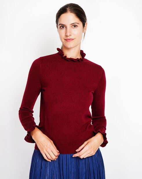 Pull Alix bordeaux