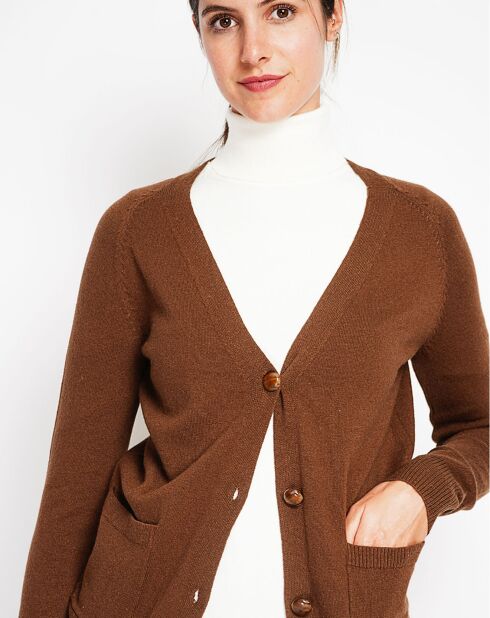 Cardigan Manon marron