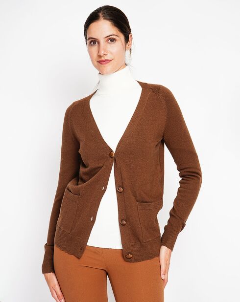 Cardigan Manon marron