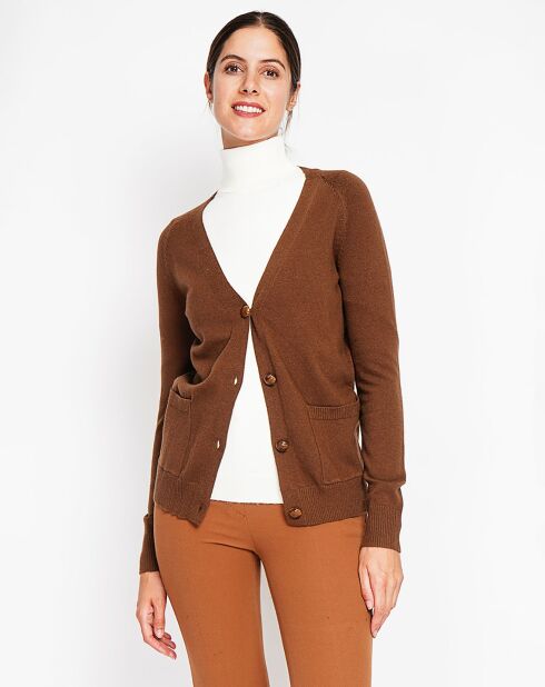 Cardigan Manon marron